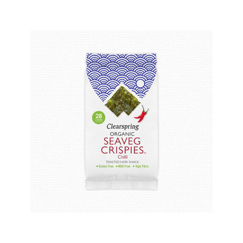 SNACK DE ALGA NORI TOSTADA CHILI 5Gr. CLEARSPRING