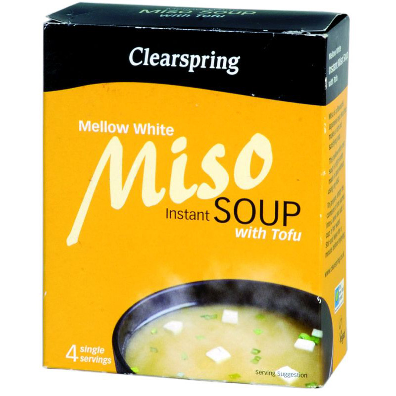 SOPA DE MISO Y TOFU SUAVE 4x10Gr. CLEARSPRING