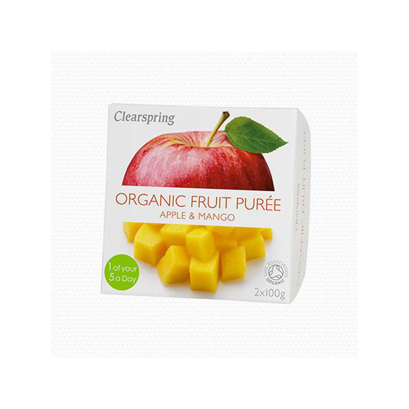 PURE DE MANZANA Y MANGO 2X100Gr. CLEARSPRING