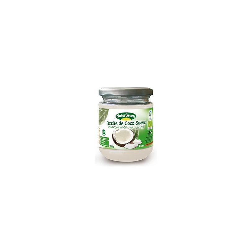 ACEITE DE COCO SUAVE 400Gr. NATURGREEN