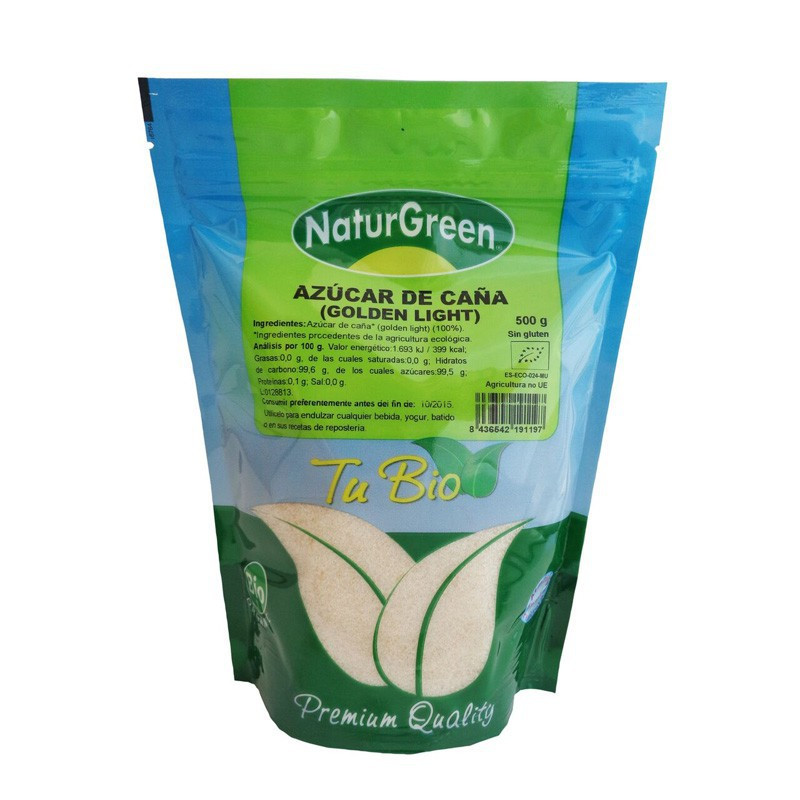 AZUCAR DE CAÑA (GOLDEN LIGHT) 500Gr. NATURGREEN