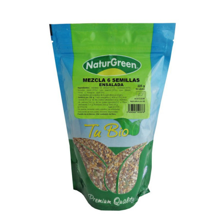 MEZCLA 6 SEMILLAS ENSALADA 225Gr. NATURGREEN