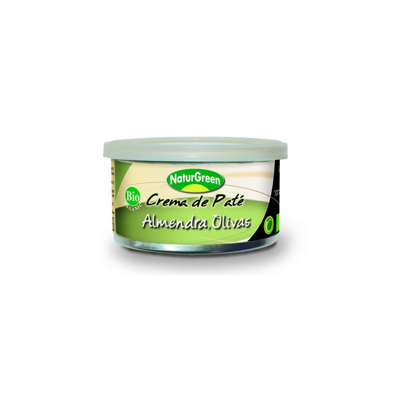 CREMA DE PATE ALMENDRAS, OLIVAS NATURGREEN