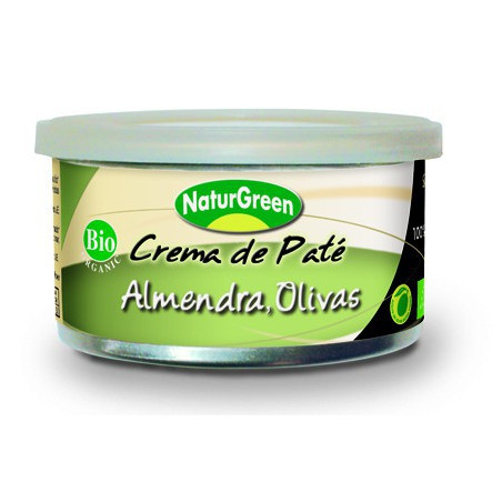 CREMA DE PATE ALMENDRAS, OLIVAS NATURGREEN