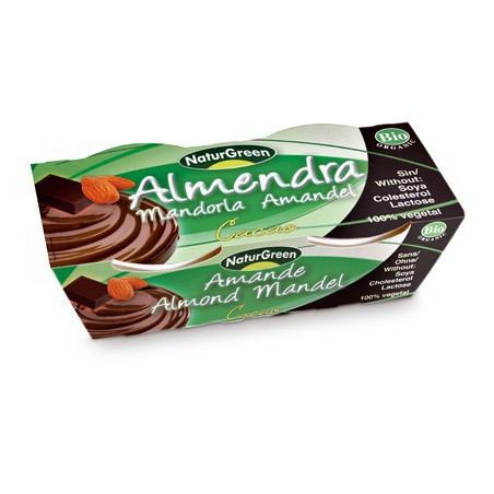 POSTRE DE ALMENDRA CACAO 2x125Gr. NATURGREEN