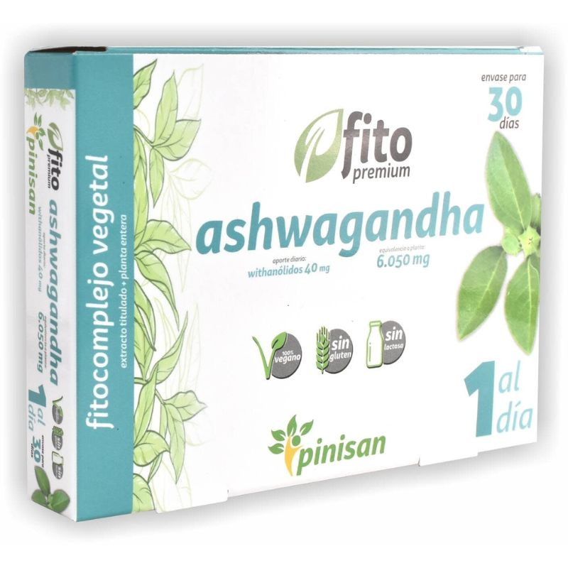 ASHWAGANDHA 30 CAPSULAS  FITO PREMIUM, PINISAN