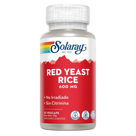 RED YEAST RICE 45 CAPSULAS VEGETALES SOLARAY