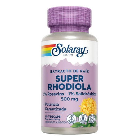 SUPER RHODIOLA 60 CAPSULAS VEGETALES SOLARAY