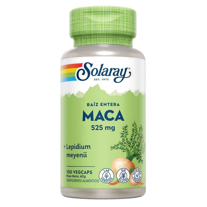 MACA 525Mg. 100 CAPSULAS SOLARAY