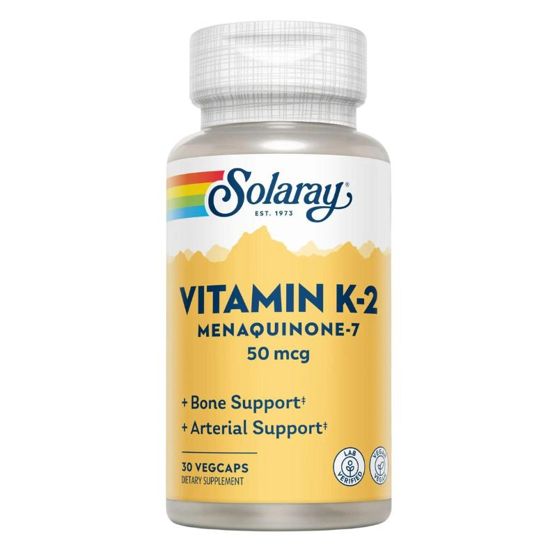 VITAMIN K2 (MENAQUINONE7) 30 CAPSULAS VEGETALES SOLARAY