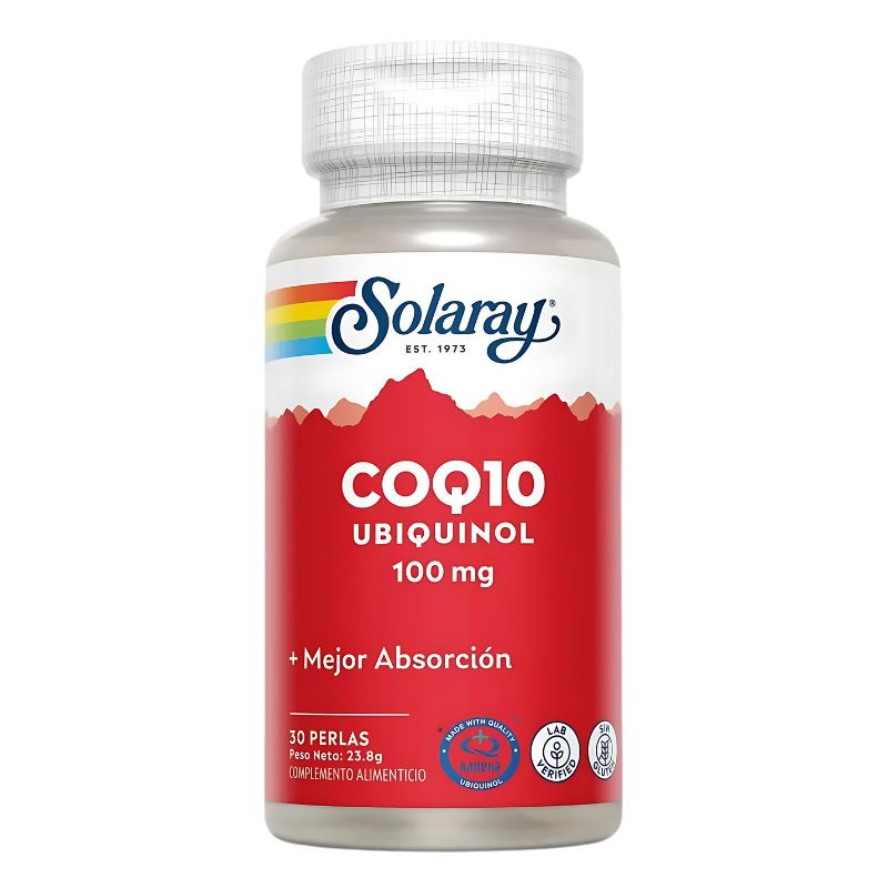 UBIQUINOL COQ-10 100Mg. 30 PERLAS SOLARAY