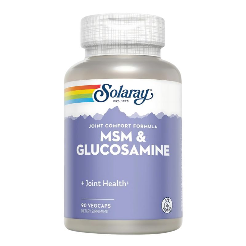 MSM & GLUCOSAMINE 90 CAPSULAS SOLARAY