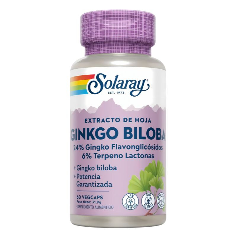 GINKGO BILOBA 60Mg. 60 CAPSULAS SOLARAY