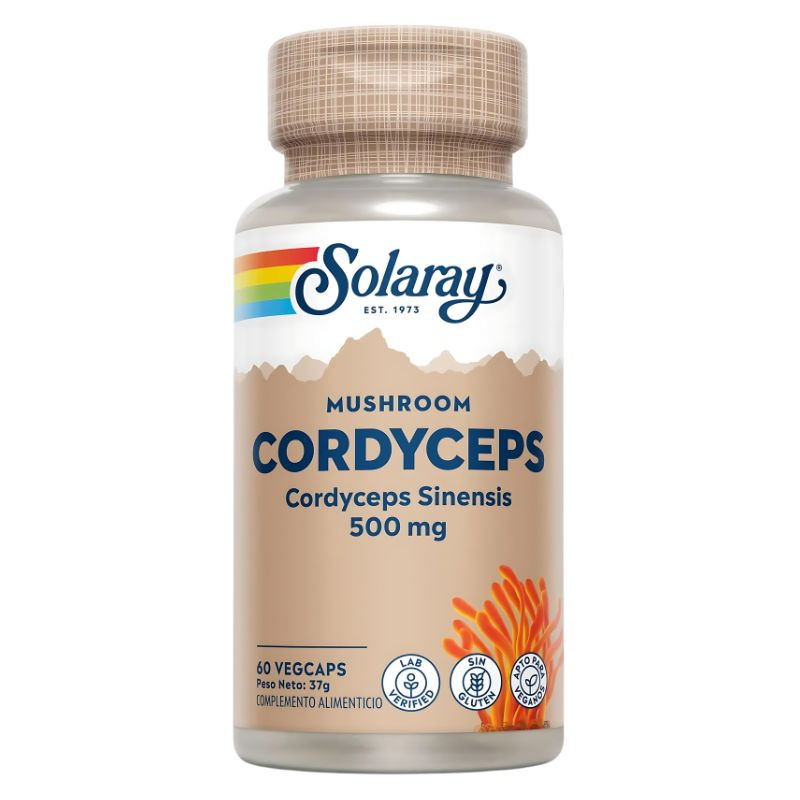 CORDYCEPS EXTRACTO 500Mg. 60 CAPSULAS VEGETALES SOLARAY