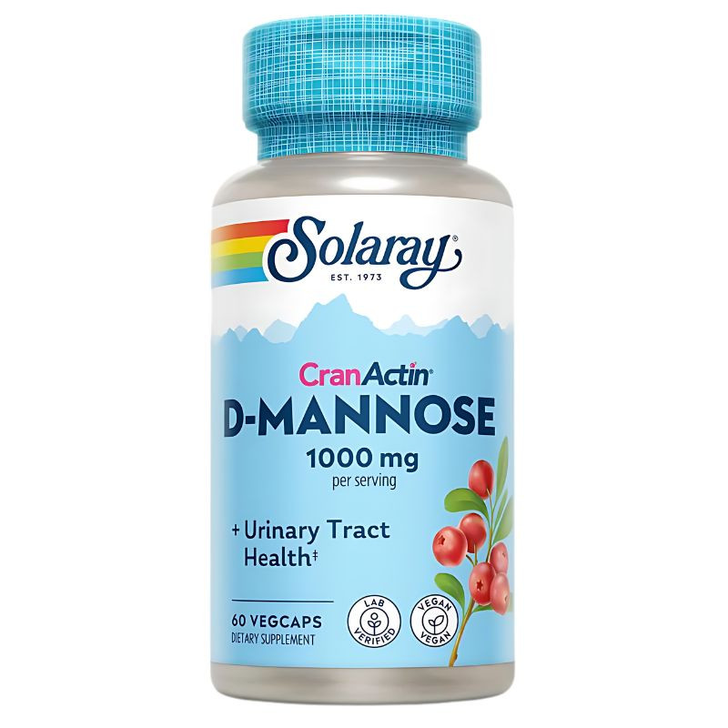 D-MANNOSE + CRANACTIN 60 CAPSULAS VEGETALES SOLARAY