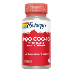 PQQ CON Q10 NAC Y GLUTATION 30 CAPSULAS SOLARAY