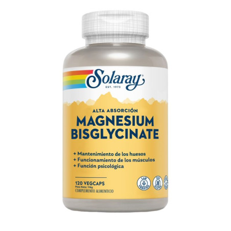 MAGNESIO BISGLYCINATE 120 CAPSULAS SOLARAY