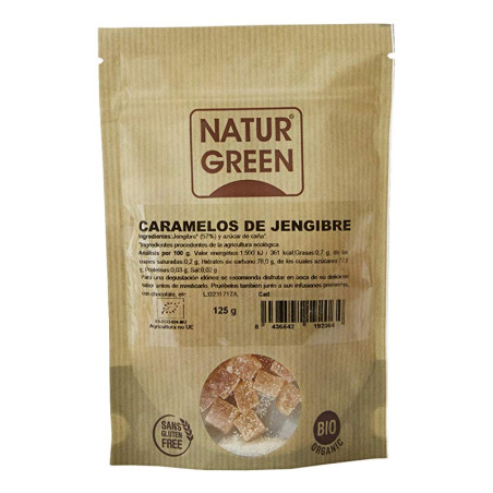 CARAMELOS DE JENGIBRE 125Gr. NATURGREEN