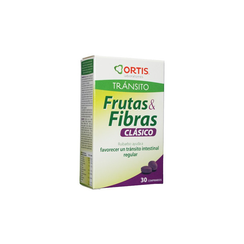 FRUTAS Y FIBRAS CLASICO 30 COMPRIMIDOS ORTIS