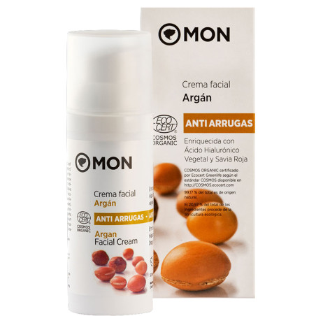 CREMA ANTIARRUGAS DE ARGAN Y ACIDO HIALURONICO BIO 50Ml. MON DECONATUR