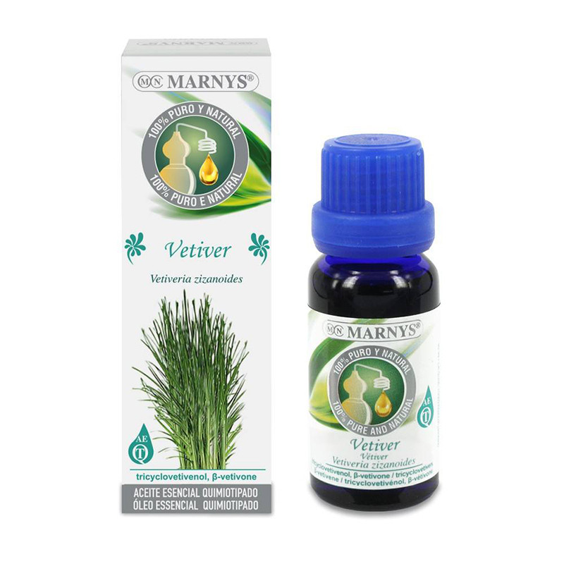 ACEITE ESENCIAL ALIMENTARIO DE VETIVER 15Ml. MARNYS