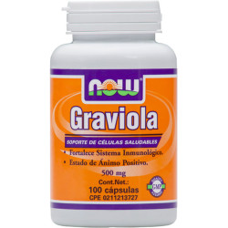 GRAVIOLA 500Mg. 100 CAPSULAS NOW