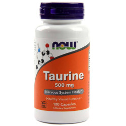 TAURINA 500Mg. 100 CAPSULAS NOW