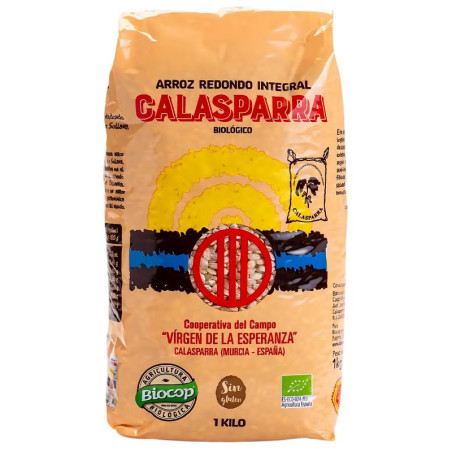 ARROZ INTEGRAL REDONDO 1 KG CALASPARRA