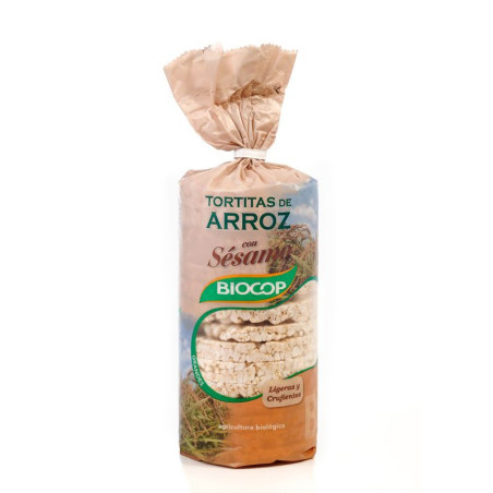 TORTITAS DE ARROZ CON SESAMO 200Gr. BIOCOP