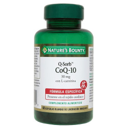 Q-SORB Q10 30Mg. CON L-CARNITINA 60 CAPSULAS NATURES BOUNTY